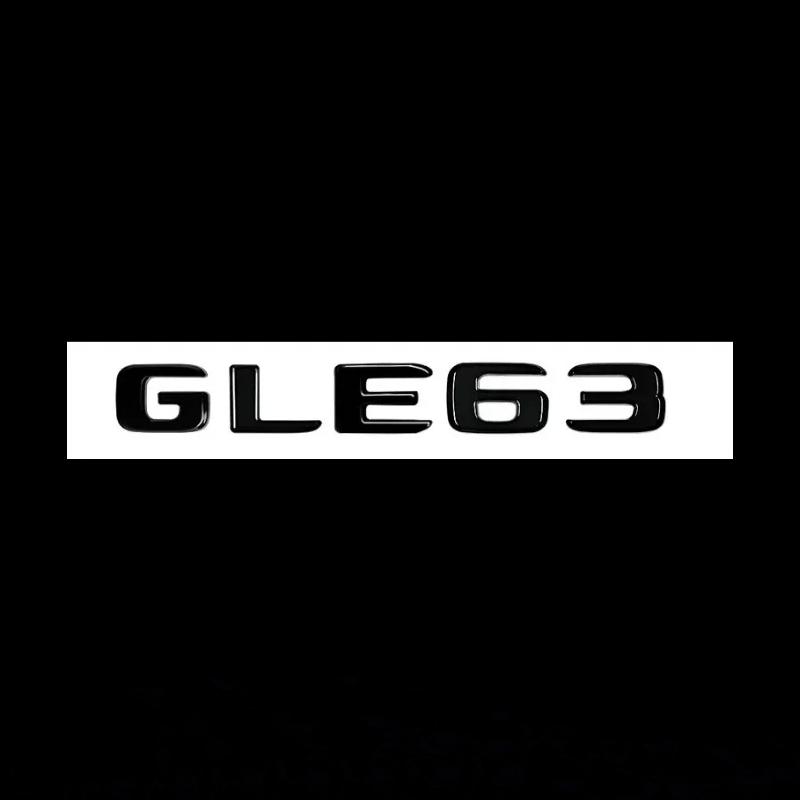 AAUX1 Letter Stickers Car Rear Trunk Emblem Fender Badge Front Grille Sticker For Mercedes Benz AMG GLE43 GLE400 GLE450 GLE53 GLE63S