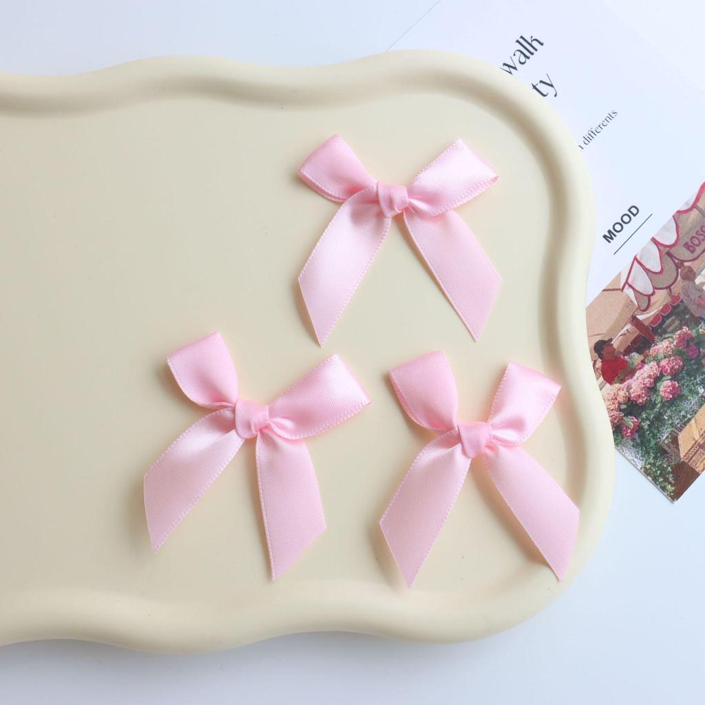 In Stock 1.5CM Wide Hand-Tied Ribbon Bow for Gift Box Decoration