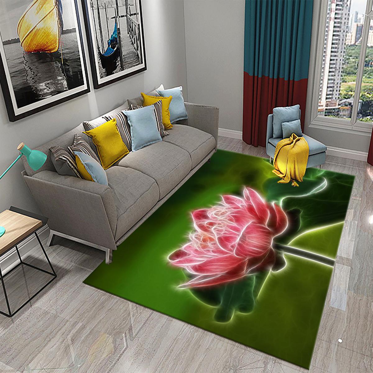 

Нековзкий килимок для ванної кімнати приліжковий килимок для спальні Килим із лотосом для вітальні Прикраса дому диванний столик Килимок великої площі 40x60cm