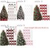 24PCS Vintage Christmas Tree Bows Velvet Handmade Wreath Bows Decoration with Pearl Chain DIY Christmas Tree Topper Ornaments