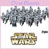 Star Wars Legion Comandante Soldado 21 peças Blocos de Construção de Plástico ABS