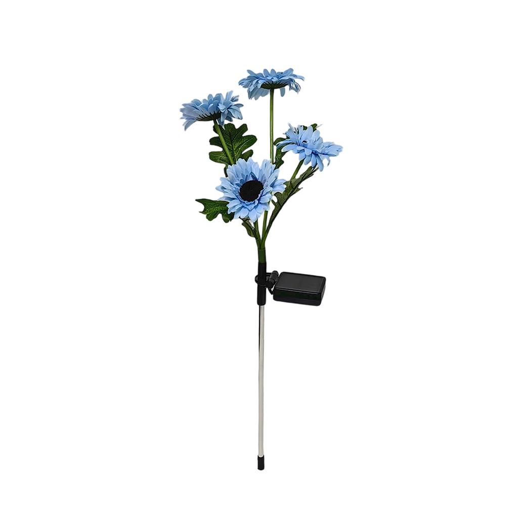 Solar Powered Daisy Flower Garden Lights Outdoor Waterproof Landscape Lawn Decorative Lighting with Stake for Yard Patio Pathway
