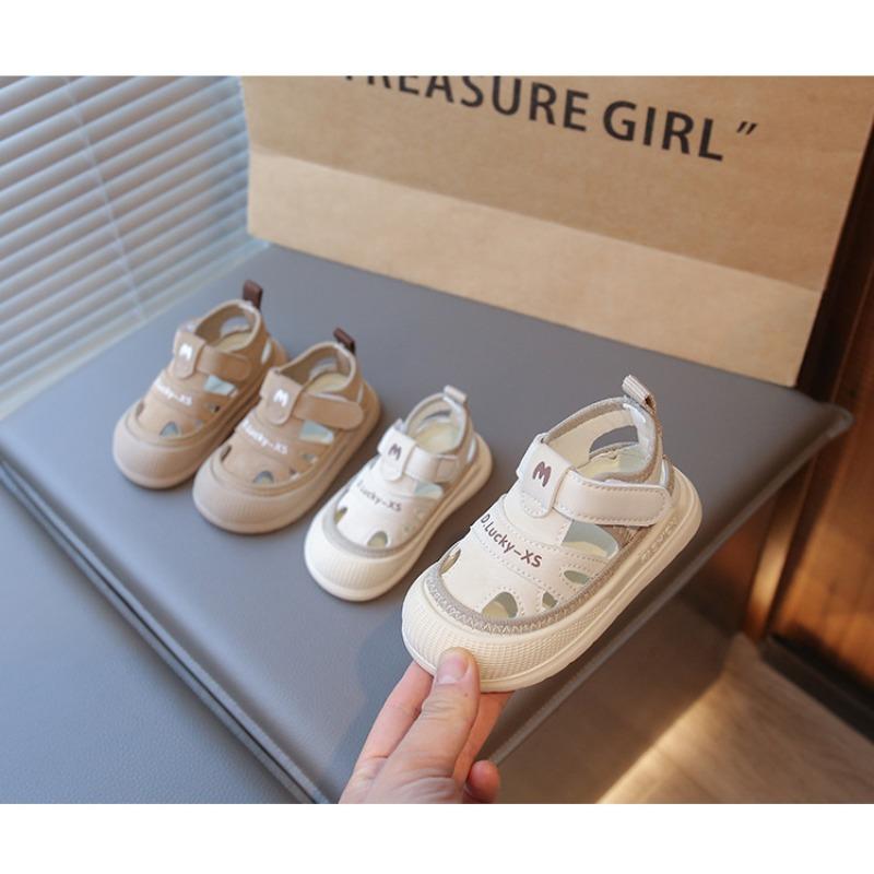 Summer new baby half sandals baby girl sandals bag head anti-kick baby boy summer shoes