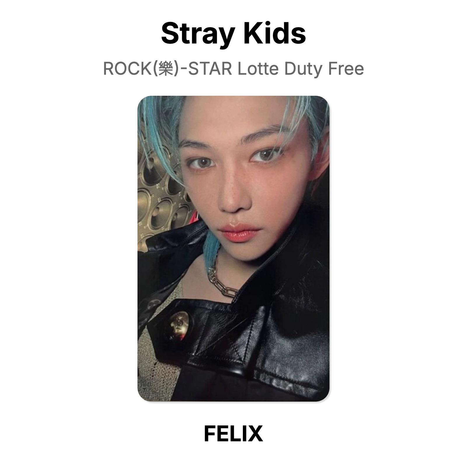 Stray Kids РОК()-Официальная фотокарточка STAR Lotte Duty Free FELIX