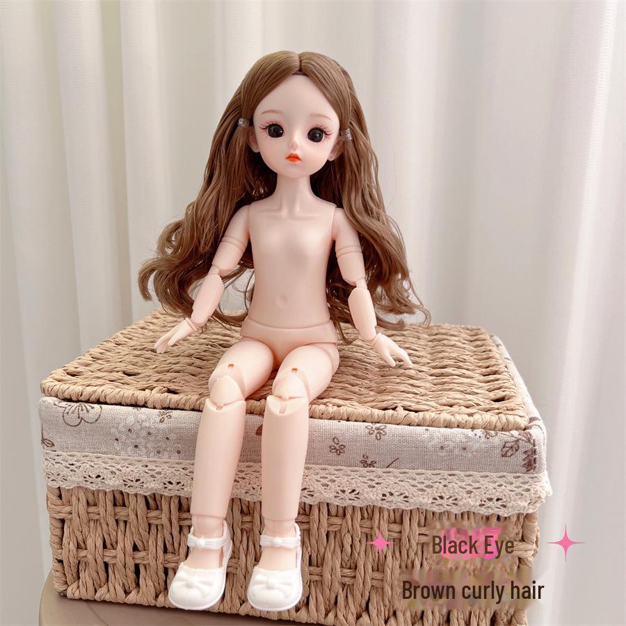 

Высококачественная кукла BJD высотой 30 см с 20 шарнирами и разноцветными контактными линзами Head + Body + Shoes (No Music)
