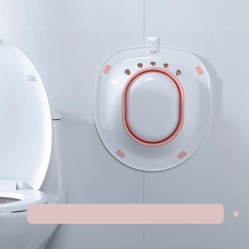 Faltbarer Toilettensitz Reinigungs-Einweich-Badewanne Schwanger Hämorrhoiden Whirlpool Bad Bidet Spülung Spezielles Waschbecken