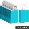 Qiqee 24PCS Medium Gift Bag with Handles Bulk 11"x5"x8" Gift Bags Light Green Bags Multiple Uses (Medium Size)