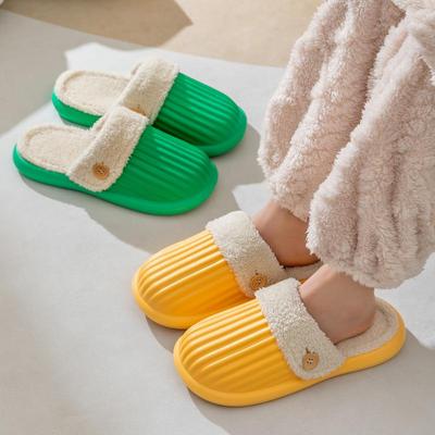 Winter Herren Damen Hausschuhe Wasserdicht Warm Fellige Hausschuhe Indoor Zuhause Baumwollschuhe Abnehmbar und Waschbar Innenschuhe