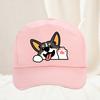 Cute corgi baseball cap for Unisex and Women outdoor travel hiking sunscreen hat leisure adjustable Hip Hop Hat for Adult