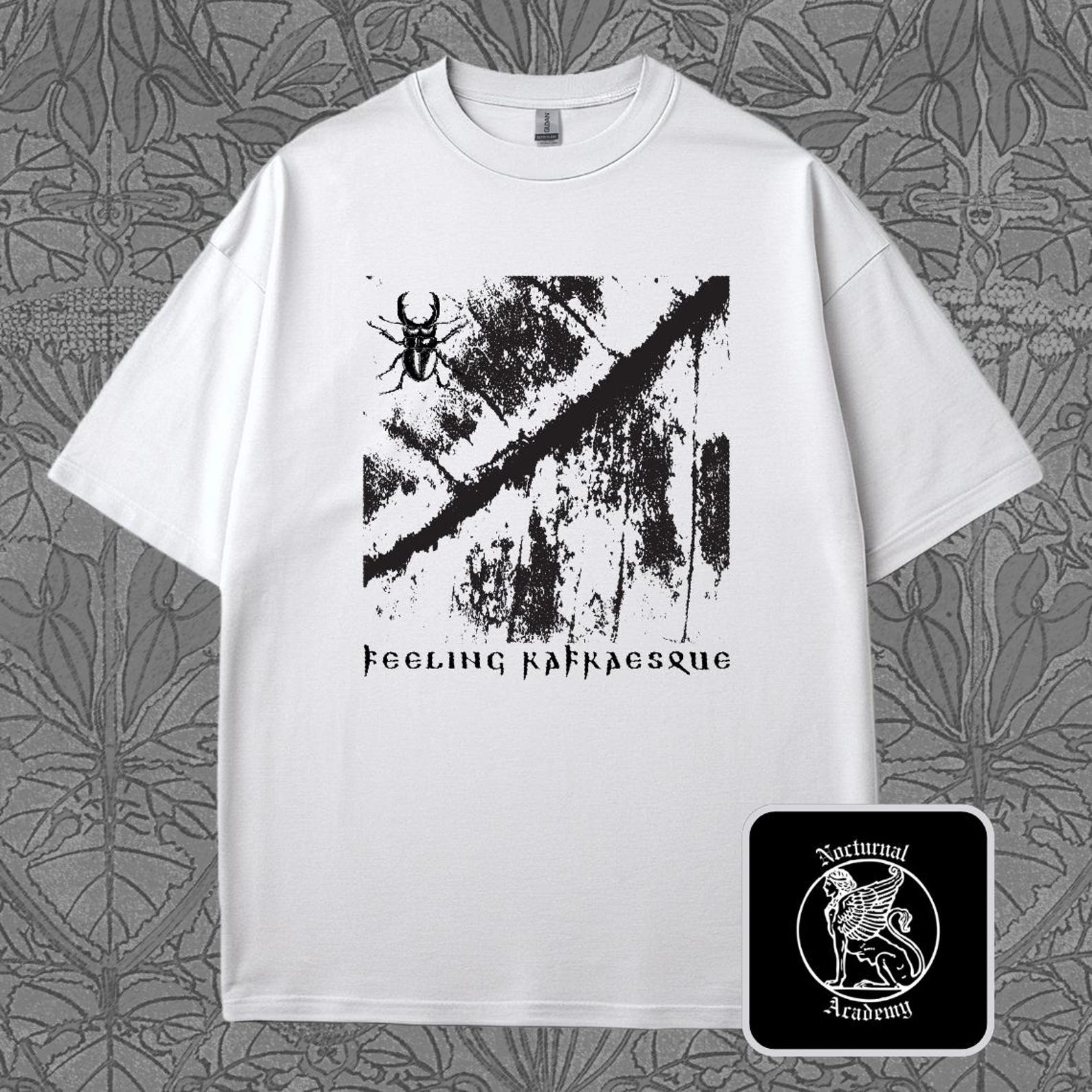 Feeling Kafkaesque T-Shirt: Existential Philosophy, The Metamorphosis, Gregor Samsa, Grunge Graphic Tee 3XL