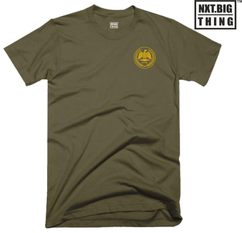 Spqr Rounisex Empire T Shirt Pocket Casualwear Eagle Gladiator Warrior Birthday Top
