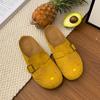 Slippers cute cartoon 2025 spring and summer new bag head round head flat bottom outer wear women's shoes regular version Boken shoes versatile