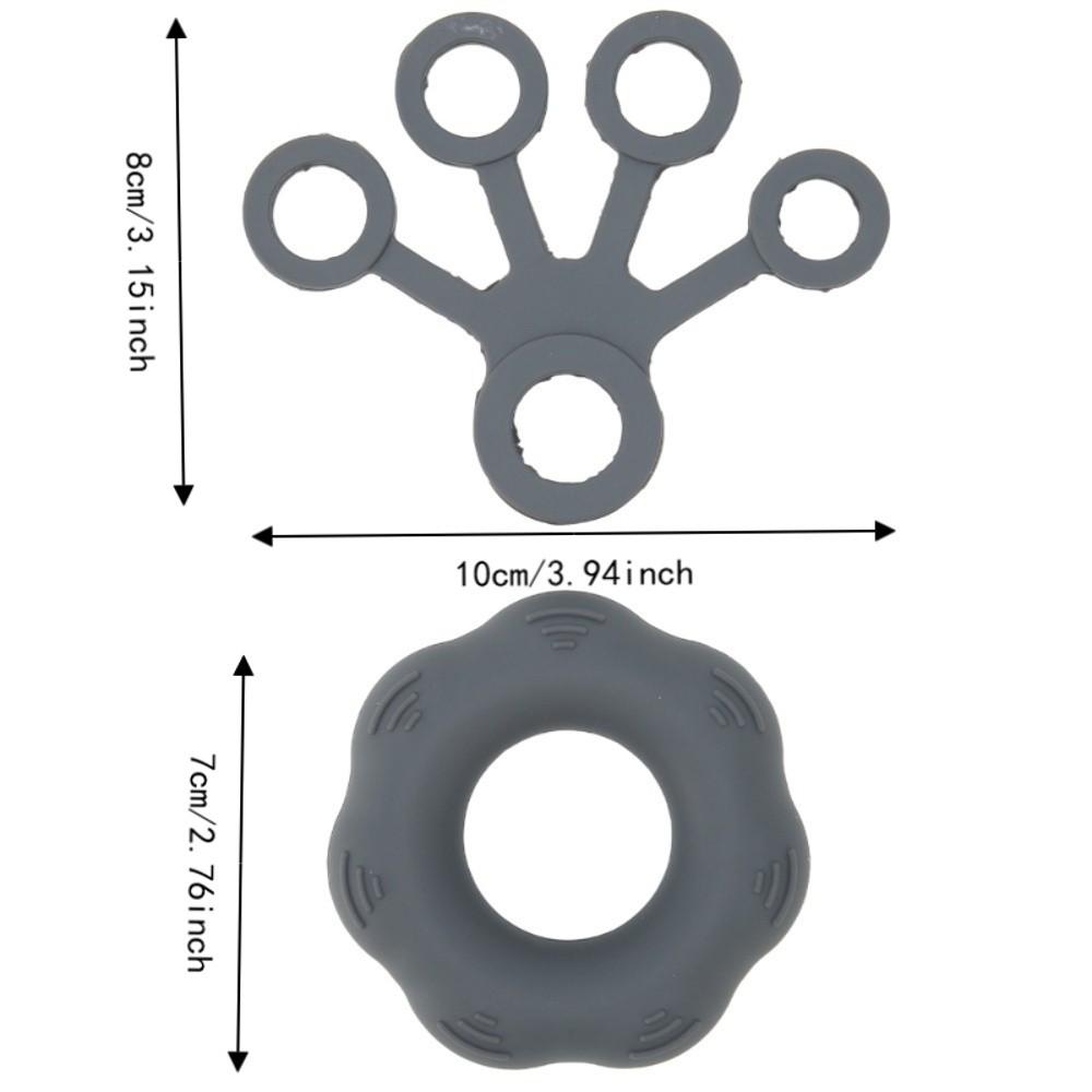 4pcs Silicone Finger Stretcher Flexible Finger Exerciser Hand Grip Strengthener Strength Training