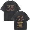 Game Clair Obscur Expedition  Graphic Vintage Washed T Shirt Men Women Clothing Fashion Oversized Cotton Short Sleeve Tshirts