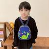 Cartoon Car Dinosaur Printed Backpack Oxford Fabric Texture For Use Nursery