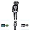 Halloween Doubleheaded Skull Cosplay Costume For Kids Kids Stage Performance Horror Makeup Outfit