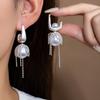Two Removable Lace Fringed Pearl Stud Earrings, Fresh And Sweet Small Fragrant Personalized Earrings For Women
