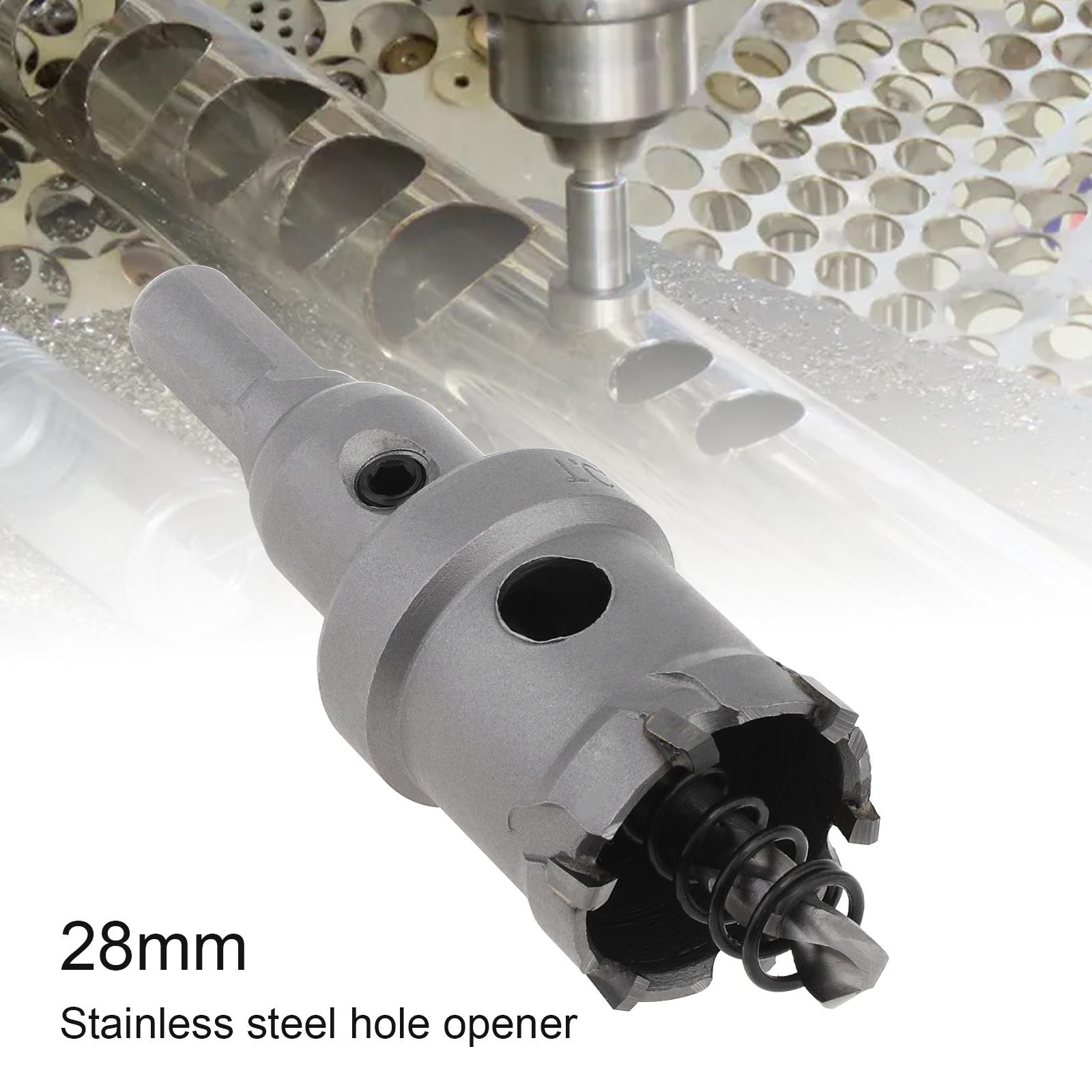 

16-45 мм сверло из карбида вольфрама, сверло с твердосплавным кольцевым сверлом TCT, сверло для резки отверстий по нержавеющей стали/алюминиевому сплаву 28mm