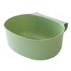 Plastic Hanging Waste Basket Green Cabinet Door Mount Large Capacity Tear Resistant Hanging Storage Trash Can for Household Use