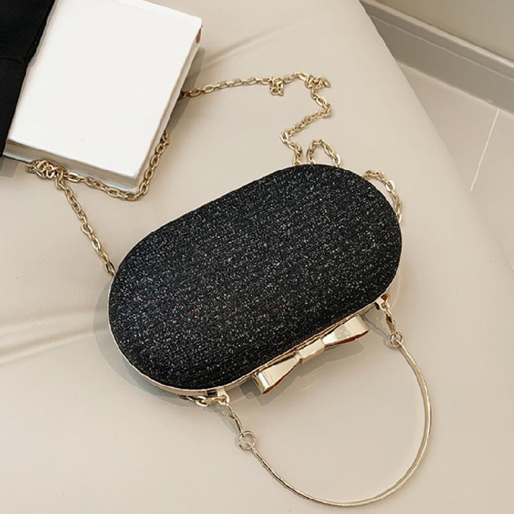 PU Leather Glittering Evening Bag Wedding Crossbody Handbag Purse for Parties