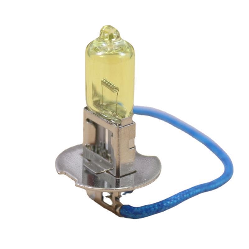 Deepa Ribusu H3 Halogen Bulb, 12 V, Headlight, Yellow, 2600K, 55W, Custom Replacement, Repair, Genuine Replacement