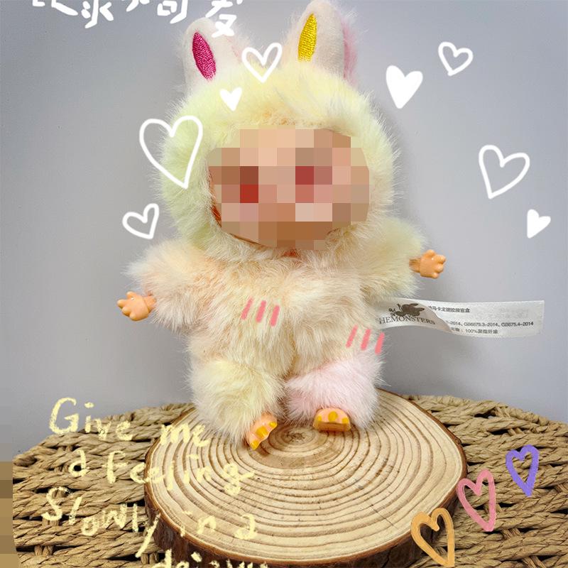 Cute Rabbit Plush Doll Vinyl Keychain Pendant