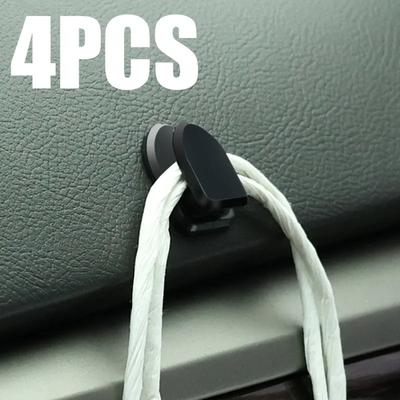 Gancho pequeño para coche, autoadhesivo, para pared, para salpicadero, organizador de llaves con cable USB, soporte colgante, accesorios de decoración interior de coche
