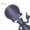 Decorative Alien Figure 3D Printed Ornament, Funny Figurine, Collectible Big Head Novelty Home Ornament Statue for Desk Shelf Decor, Lovers