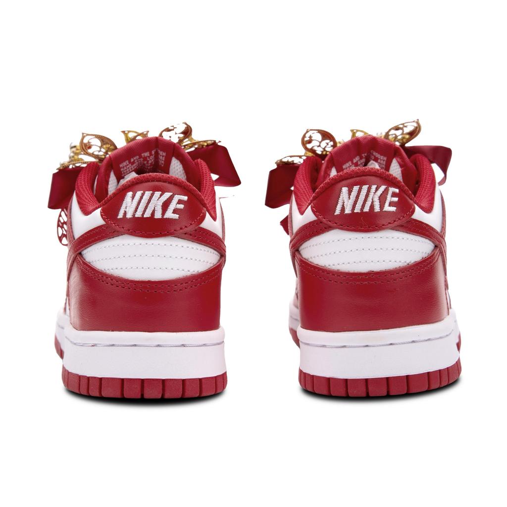 Nike Dunk Feng And Ming LD Leather Low Top Skateboard Shoes Unisex Red FB9109-119(Team1862-LD)