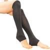 Hot Stone Bath Leg Warmers with Hokutolite Far Infrared [Kenmaru] Heel, Processed, (Black) 6616-F-A