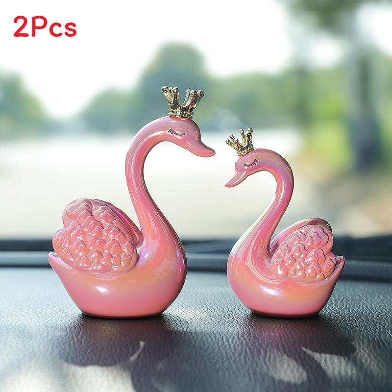 

Swan Goddess Resin Car Decor With Elegant Style For Couples Interior Accessories