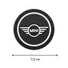 2Pcs Car Silicone Coaster Anti-Slip Water Cup Drink Mat For MINI Cooper JCW WORKS R55 R56 F55 F56 R57 R58 R59 R60 R50