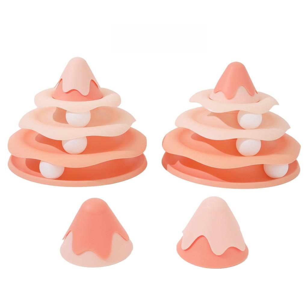 Cat Toy Set With Inflatable Bee Wobbler And Play Wheel For Interactive Play And Gift