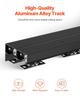 Bypass Door Hardware 4ft Bypass Closet Door Track Kit for 2 Door System