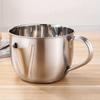 1000ML Stainless Steel Oil Filter Soup Pot Kitchen Grease Oiler Filter Strainer Bowl Large Capacity Storage Jug Cooking Tools