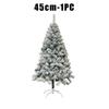 Flocked Christmas Tree PVC Artificial Pine with Realistic Snow Effect White Snow Covered Xmas Tree for Shop Window Display