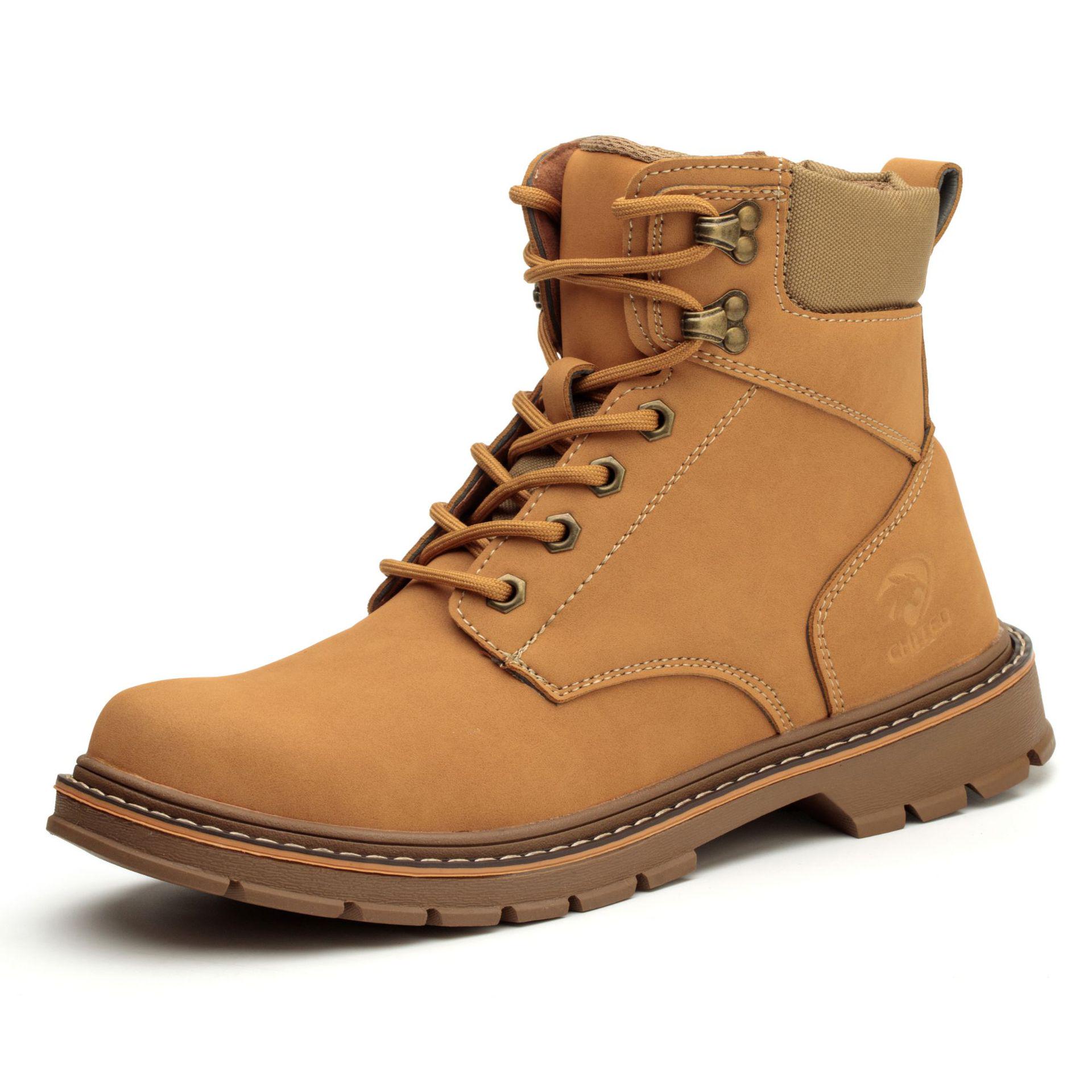 

Durable Waterproof Martin Boots: Anti-Smash, Anti-Puncture, All-Season Short High-Tops Yellow; 36