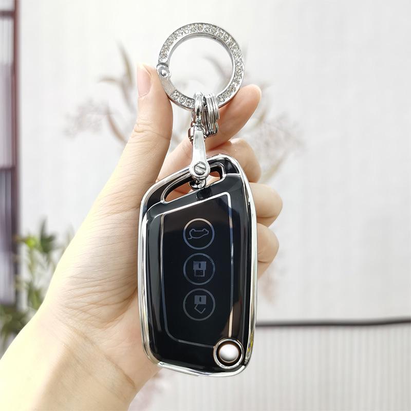 New Baojun RS3/RS7 Key Case & RC5/RC6/Female RS5 Shell Decoration with Kiwi Buckle for E300 Folding Model
