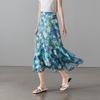 SOFSIL 2026 Sommer Damen Blumenprint A-Linie Midi Rock