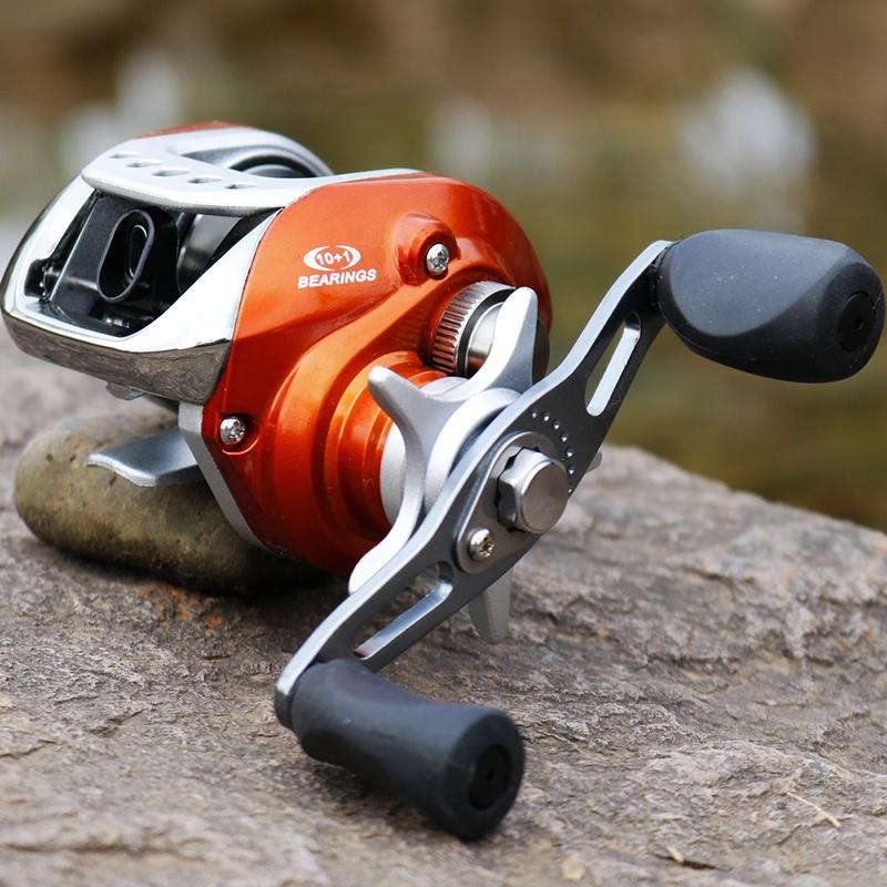 Baitcasting naviják Magnetická brzda Levý pravý Feeder Navijáky