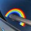 Regenbogen Autoaufkleber, Regenbogen Fensteraufkleber - Vista Auto Heckscheibenwischer Aufkleber Wetterfest