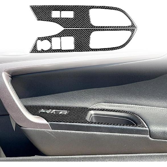 Carbon Fiber Decorative Stickers Car Central Control CD Radio Buttons Konb Media Panel Frame Car Interior Compatible with Honda Accord 2013 2014 2015