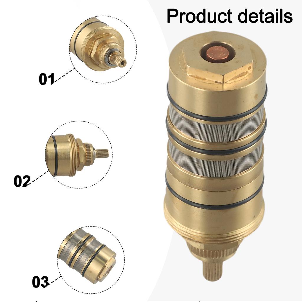 Brass Replacement Thermostatic Cartridge Shower Mixer Valve Bar Repair Kit Optimal Thermostat Performance Repair Kit