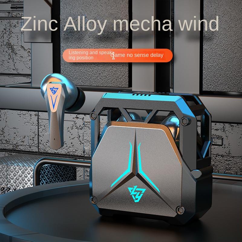 New Mecha Style Gaming Bluetooth Headset Wireless 5.3 Gaming Low Latency Super Long Battery Life