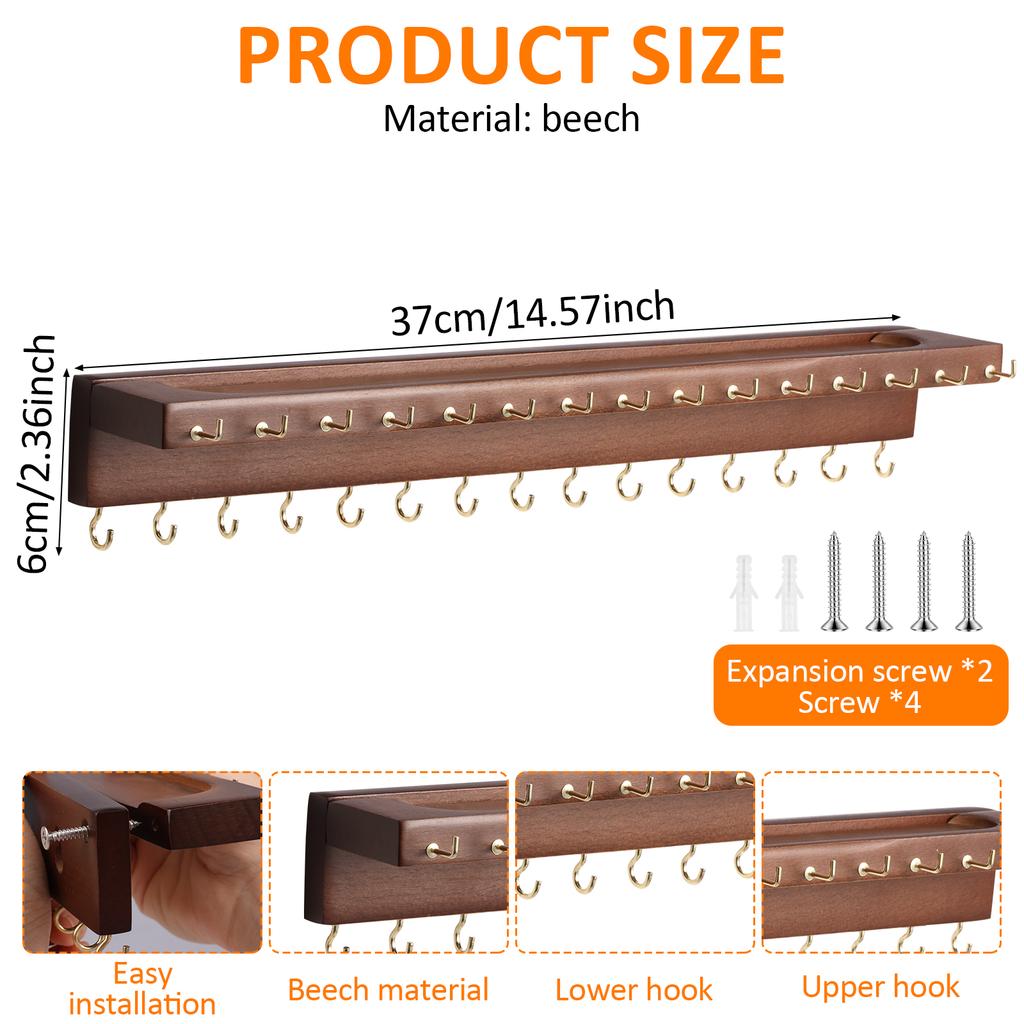 Necklace Hangers Solid Jewelry Storage Organizer Wall Mounted Jewelry Organizer Hanging Necklace Holder Jewelry Storage Hook New