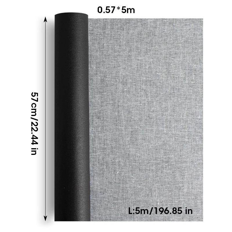 5M/Roll Cotton Canvas Roll,White Black Blank Specialized Suitable for Oil Painting,Acrylic Pigments,27,37,47,,57,67,77,87cm Wide
