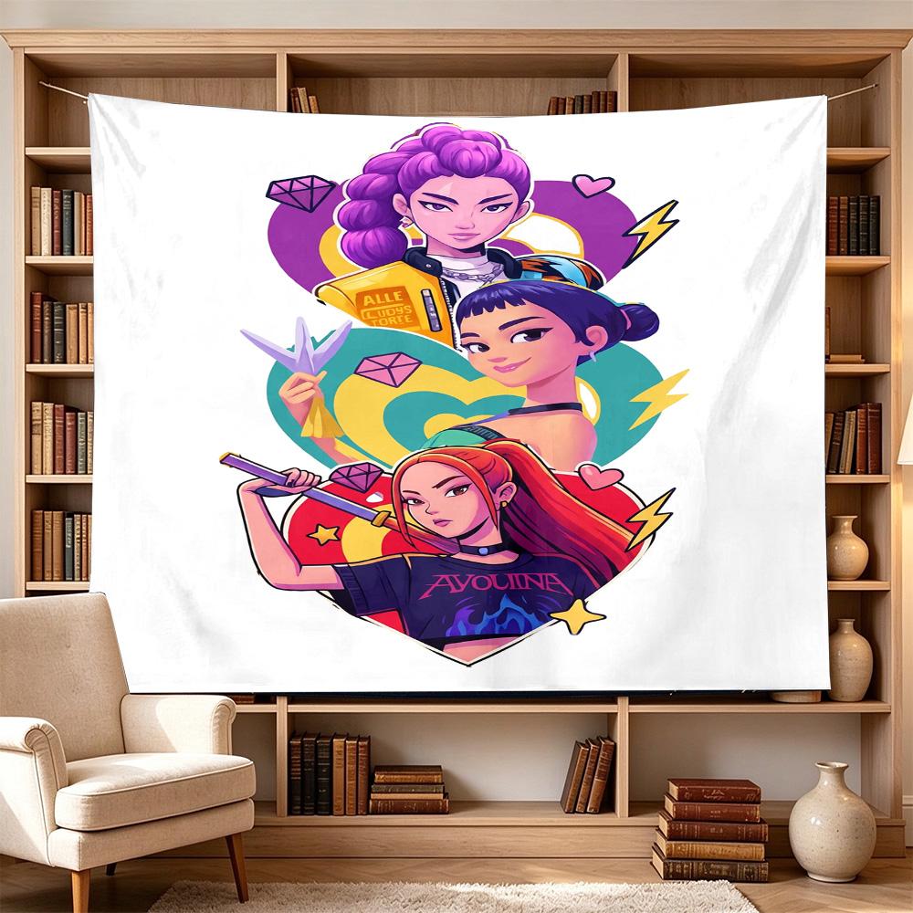 Language Adventure Decorative Wall-Hanging Tapestry, Home Ornament for Living Room,Dorm and Fan Parties,Multi-style,celebrities,cartoons,music,sports 
