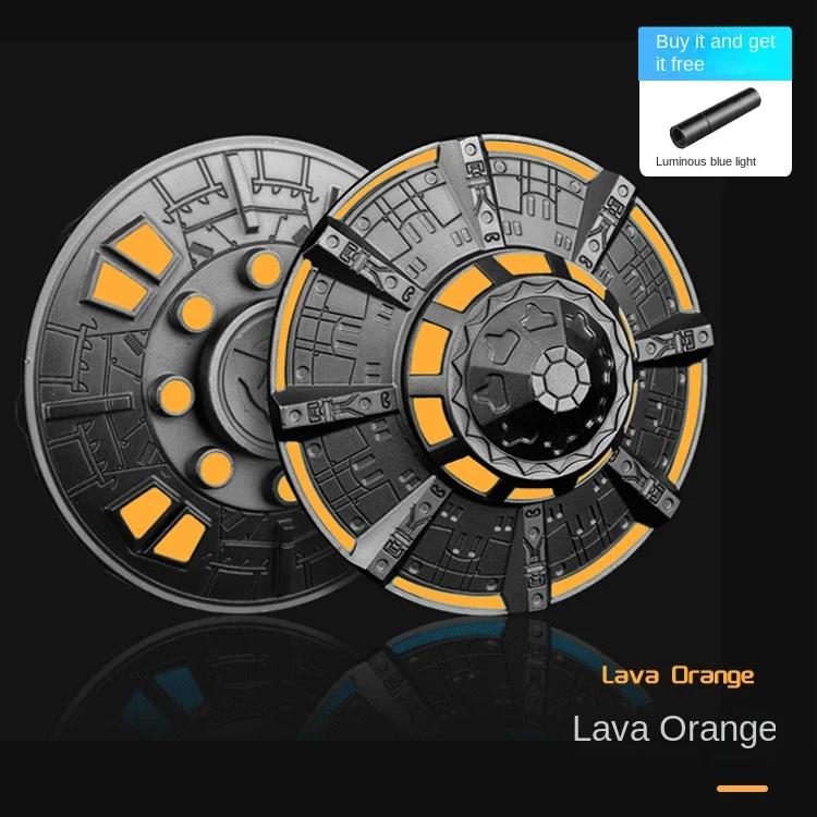 

Cool Spaceship Ufo Fidgeting Spinner Edc Metal Alloy Luminous Fingertip Gyroscope Relaxing Toys For Adults Kids Counter Anxiety