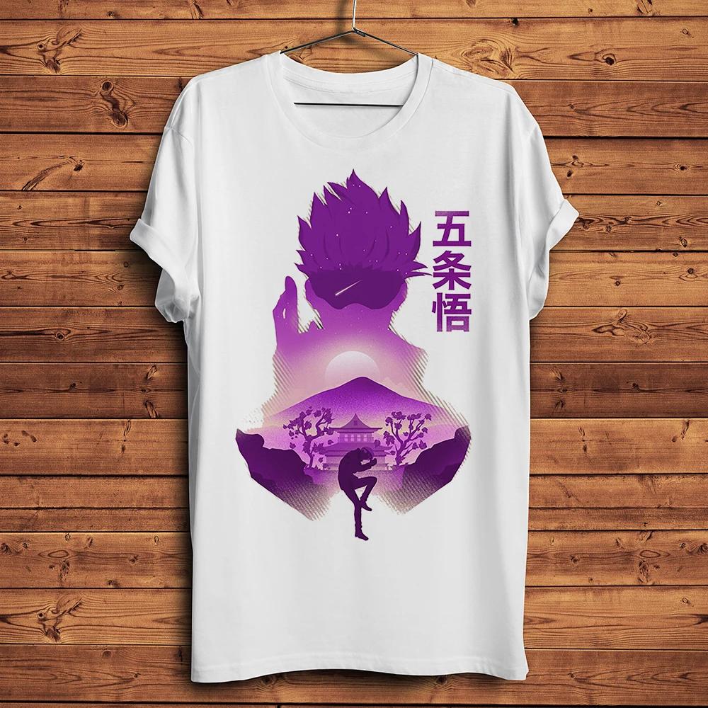 JujutsuKaisen Gojo Satoru Funny JJK Anime Tshirt,Men White Casual Short Sleeve T-Shirt,Unisex Manga Tee,Streetwear Breathable