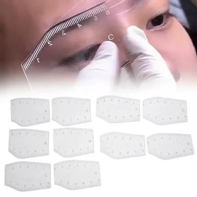 Nástroje pro make-up tetování obočí pro začátečníky Rychlý design obočí Pomocné pravítko pro obočí Poziční pravítko Příslušenství pro tetování